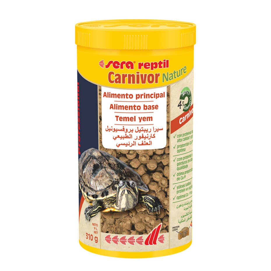 Sera Reptil Professional Carnivor Nature Alimento Completo para Tortugas Acuáticas