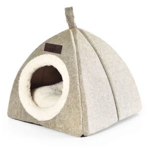 Iglú Warm Premier CAT para Perros y Gatos 35 cm Cama Refugio Antideslizante