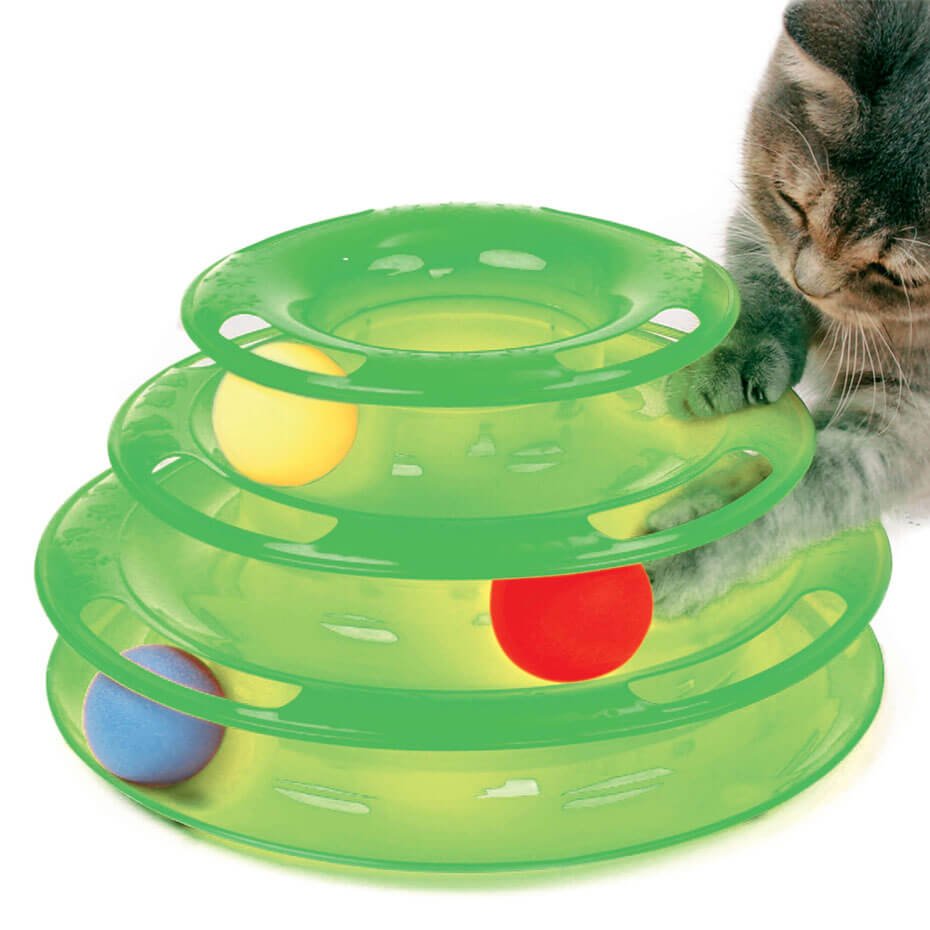 Juguete Funny Premier CAT para Gatos 24.5 cm Torre Interactiva con Pelotas