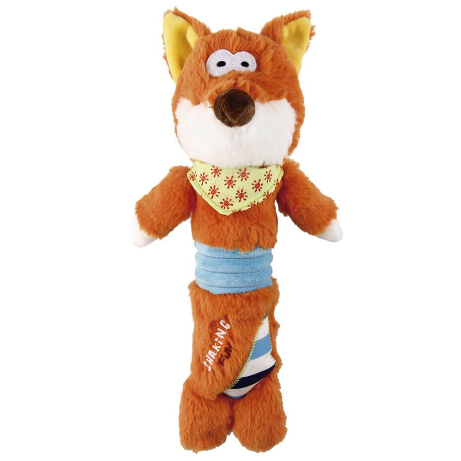 Juguete Zorro Shaking Fun GiGwi para Perros 33 cm Peluche Interactivo