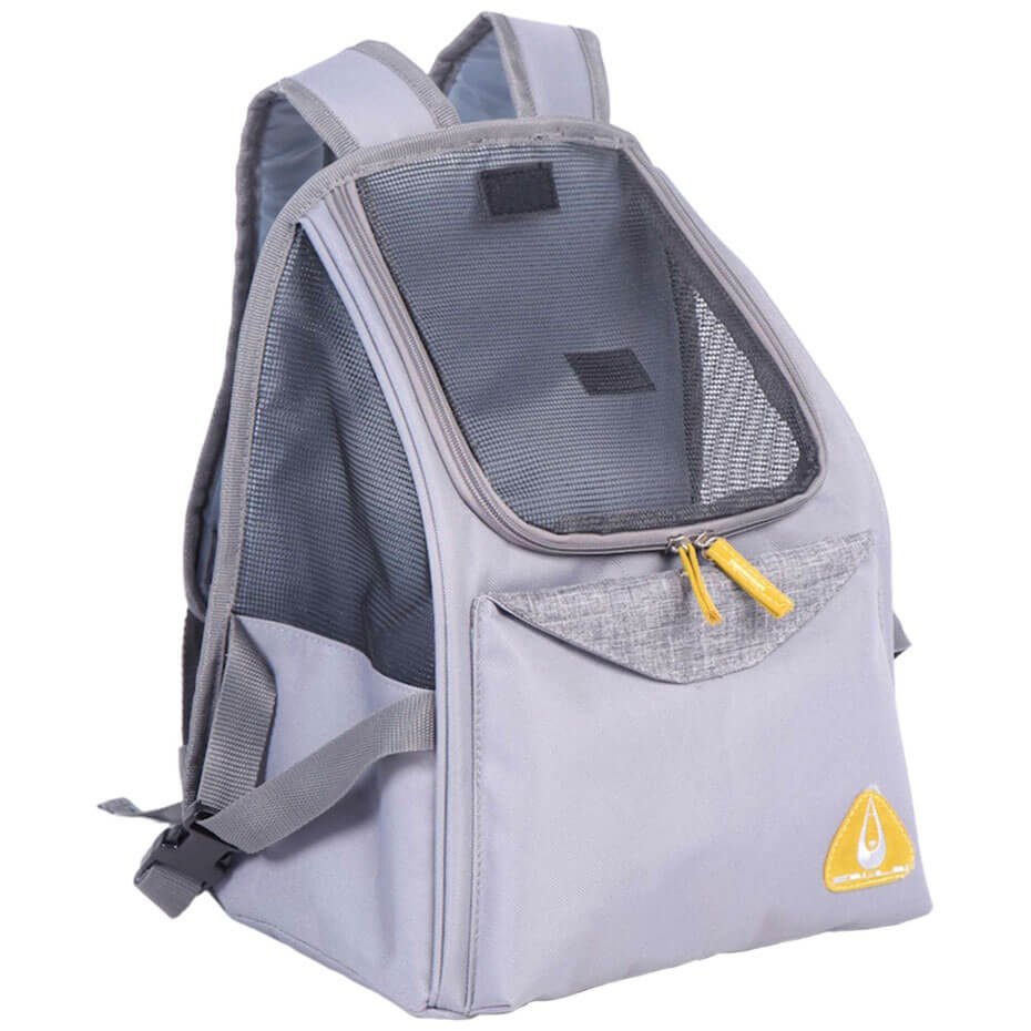 Mochila Paros Gris ZU&LU para Perros y Gatos 35.5 cm Transportín