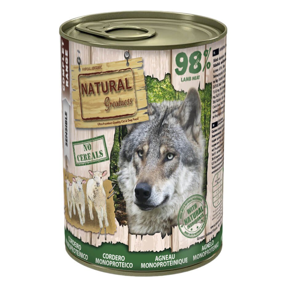 Natural Greatness Receta Monoproteica de Cordero 400g