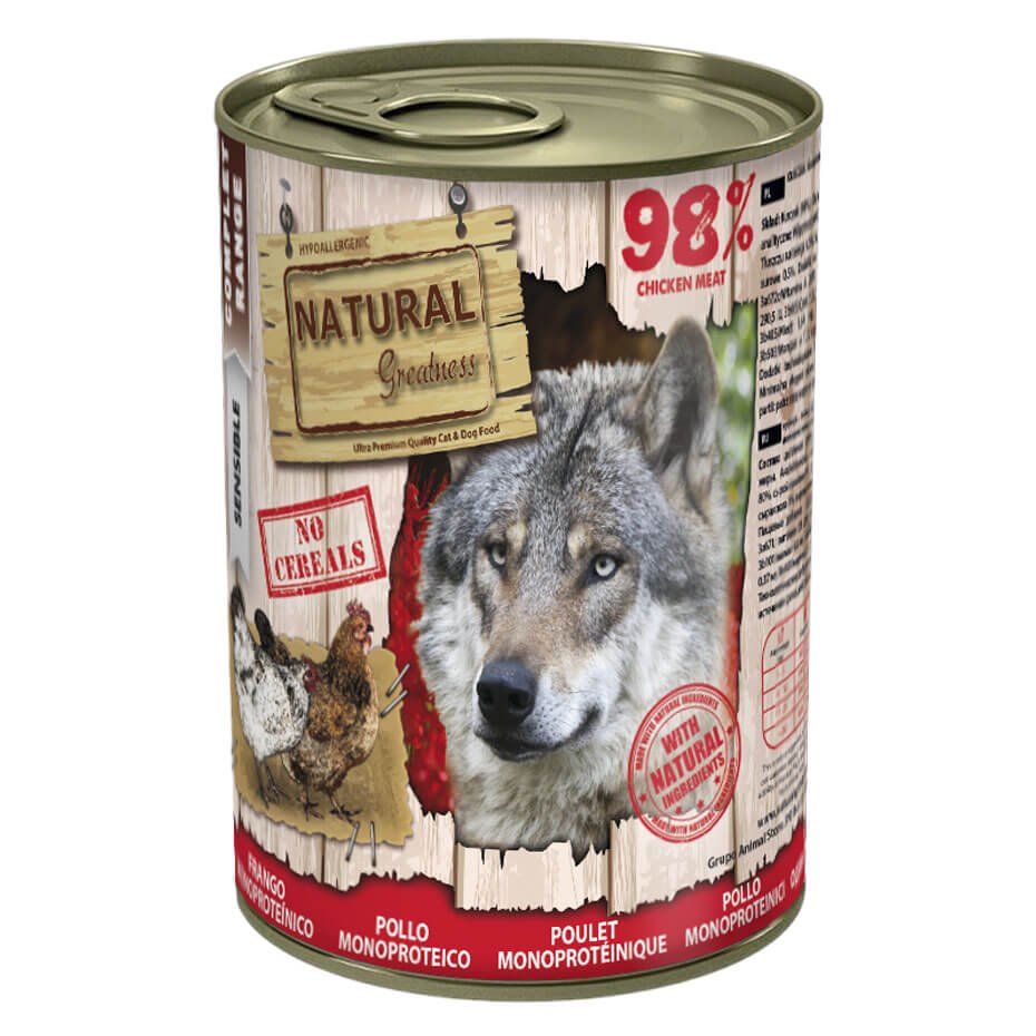 Natural Greatness Receta Monoproteica de Pollo 400g