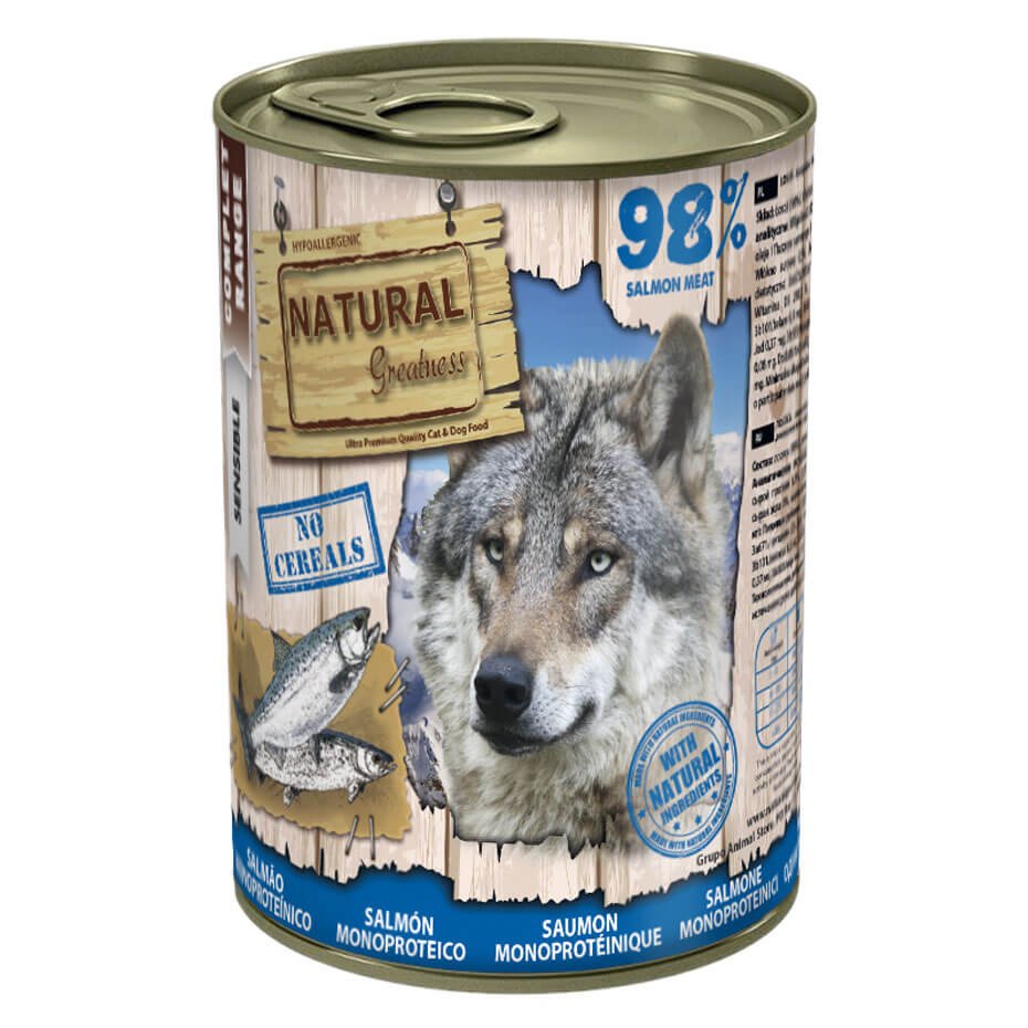 Natural Greatness Receta Monoproteica de Salmón 400g