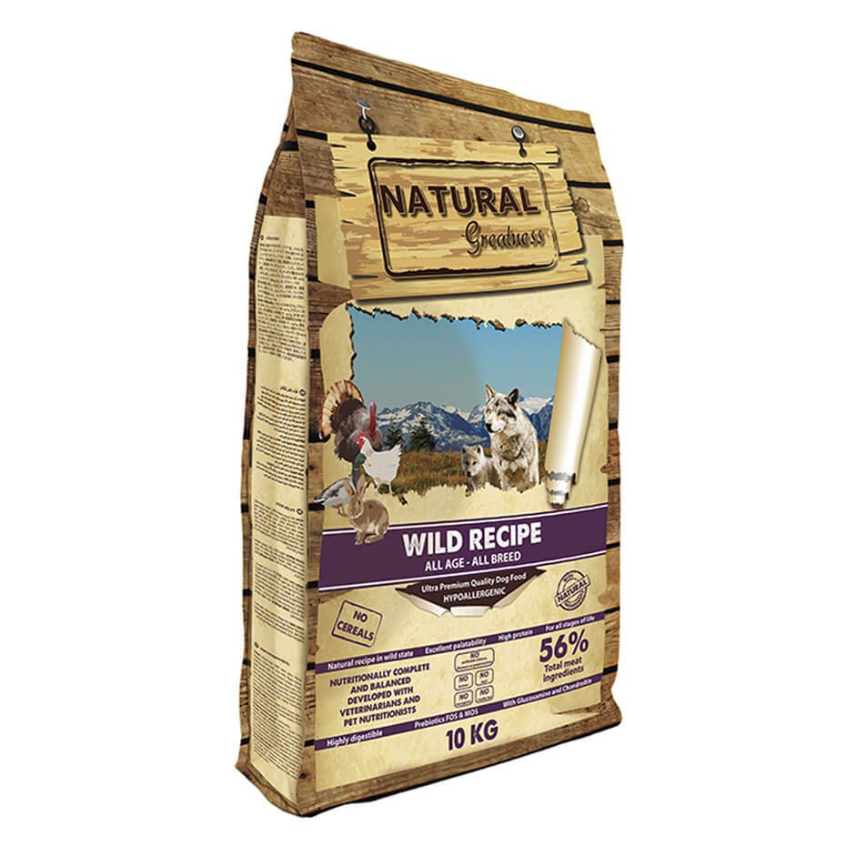 Natural Greatness Receta Salvaje Pienso Natural Sin Cereales para Perros
