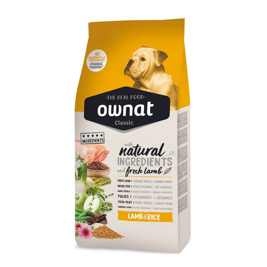 Ownat Classic Lamb & Rice Pienso Natural con Cordero y Arroz para Perros Adultos