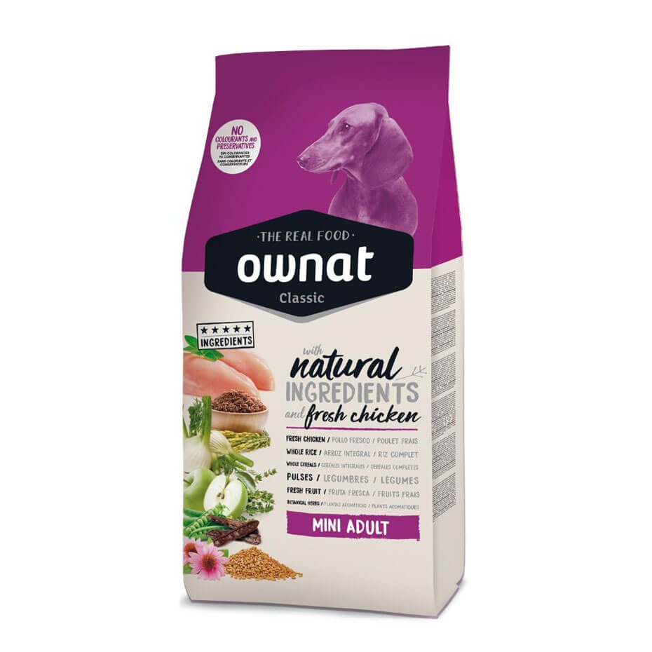 Ownat Classic Mini Adult Pienso Natural para Perros de Razas Pequeñas