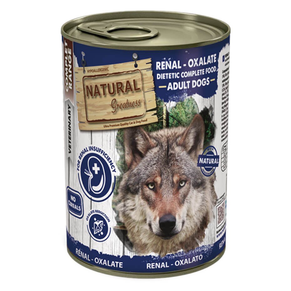 Natural Greatness Renal Oxalate Alimento Húmedo Dietético para Perros 400g