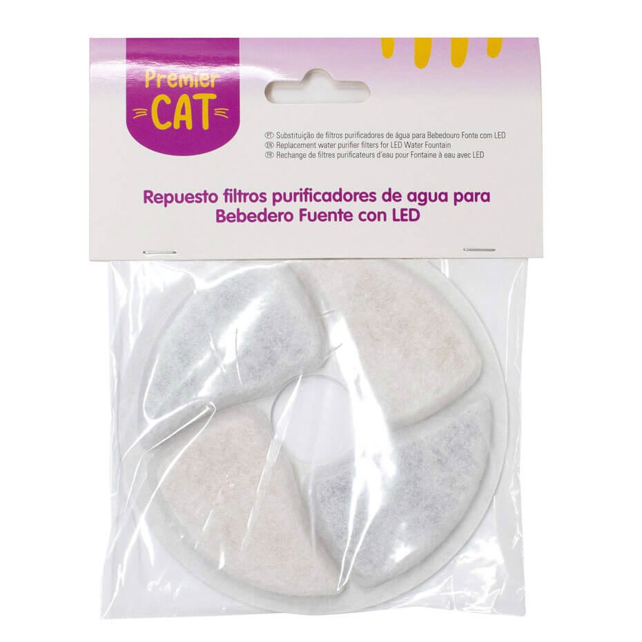 Recambio Filtro Bebedero Fuente XT-CAT con LED Cartucho Filtrante