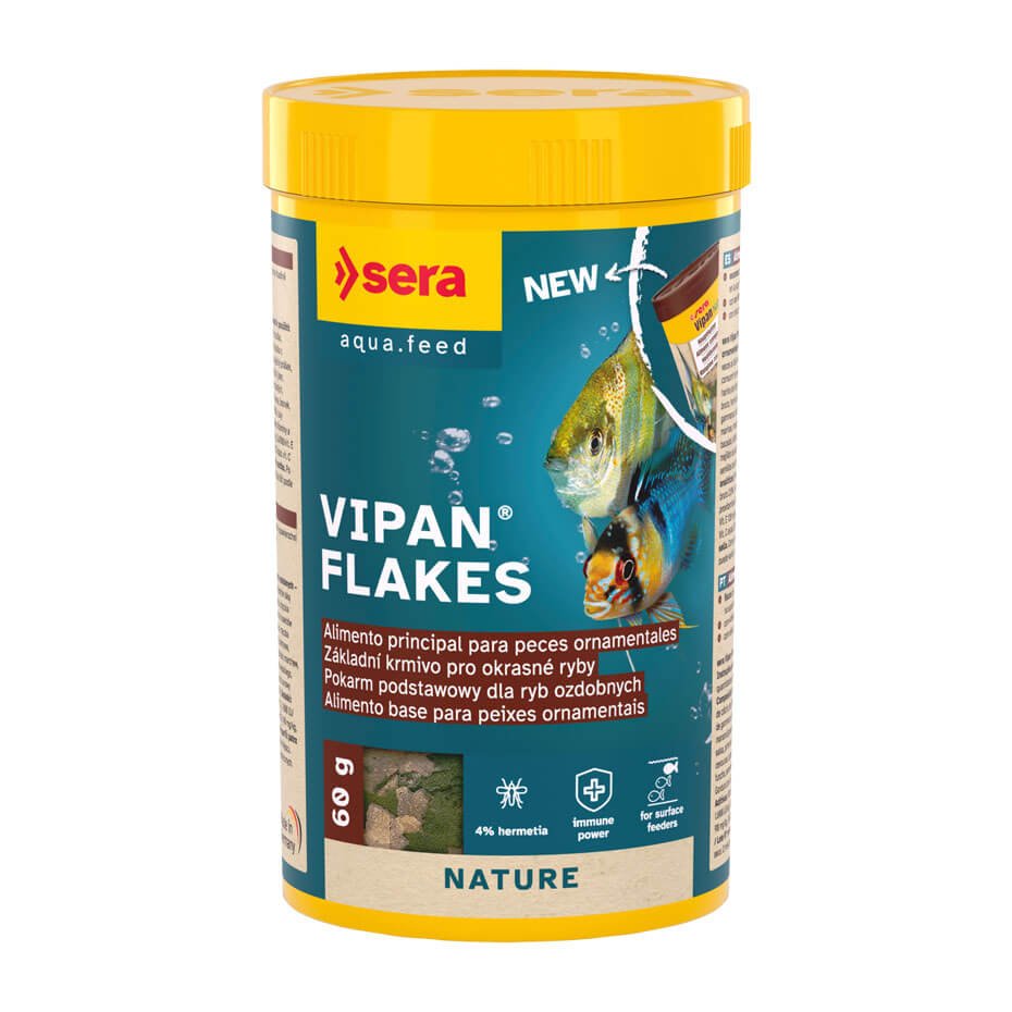 Sera Vipan Flakes Alimento Principal en Escamas para Peces Ornamentales