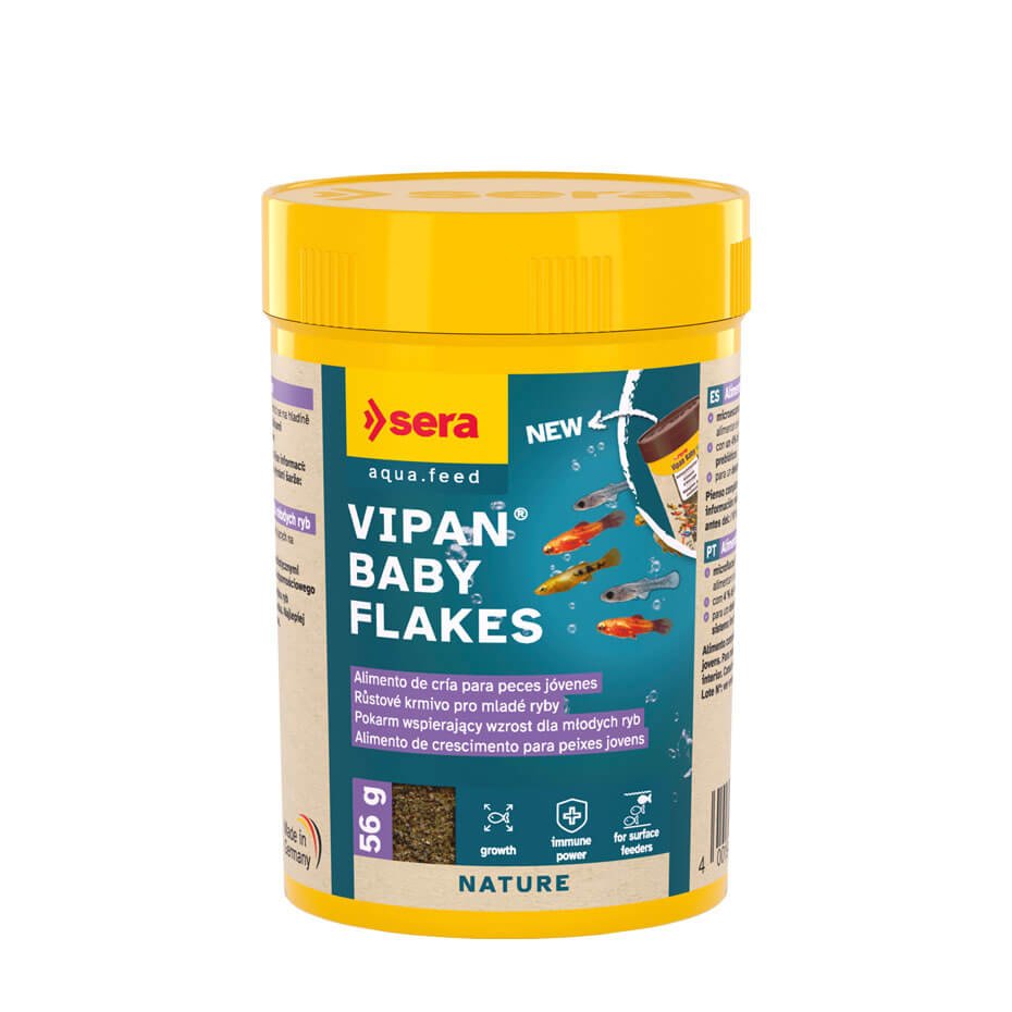 Sera Vipan Baby Flakes Alimento de Cría en Microescamas para Peces Jóvenes