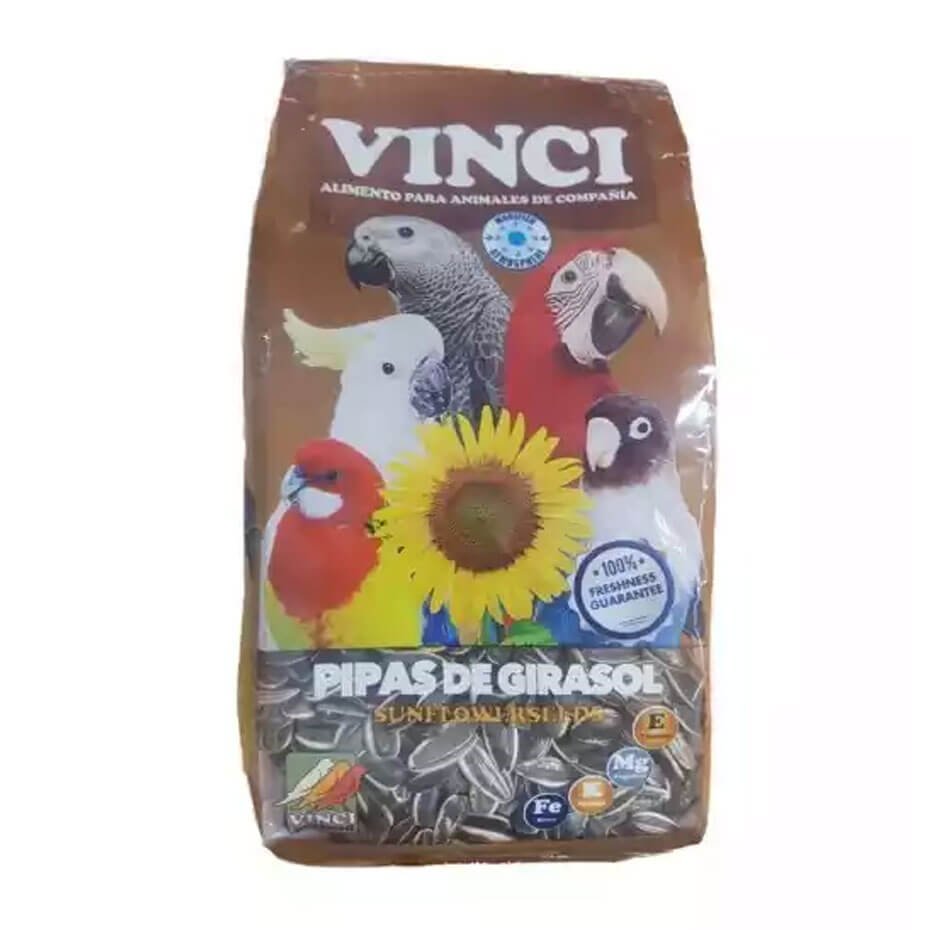 Pipas de Girasol VINCI para Aves, Semillas Naturales de Alta Energía