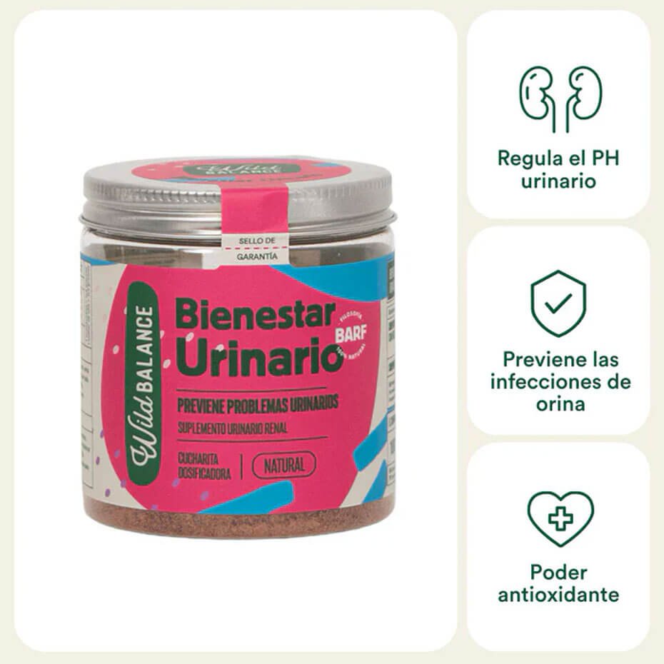 Wild Balance Bienestar Urinario Suplemento Natural Tracto Urinario Perros y Gatos 100g