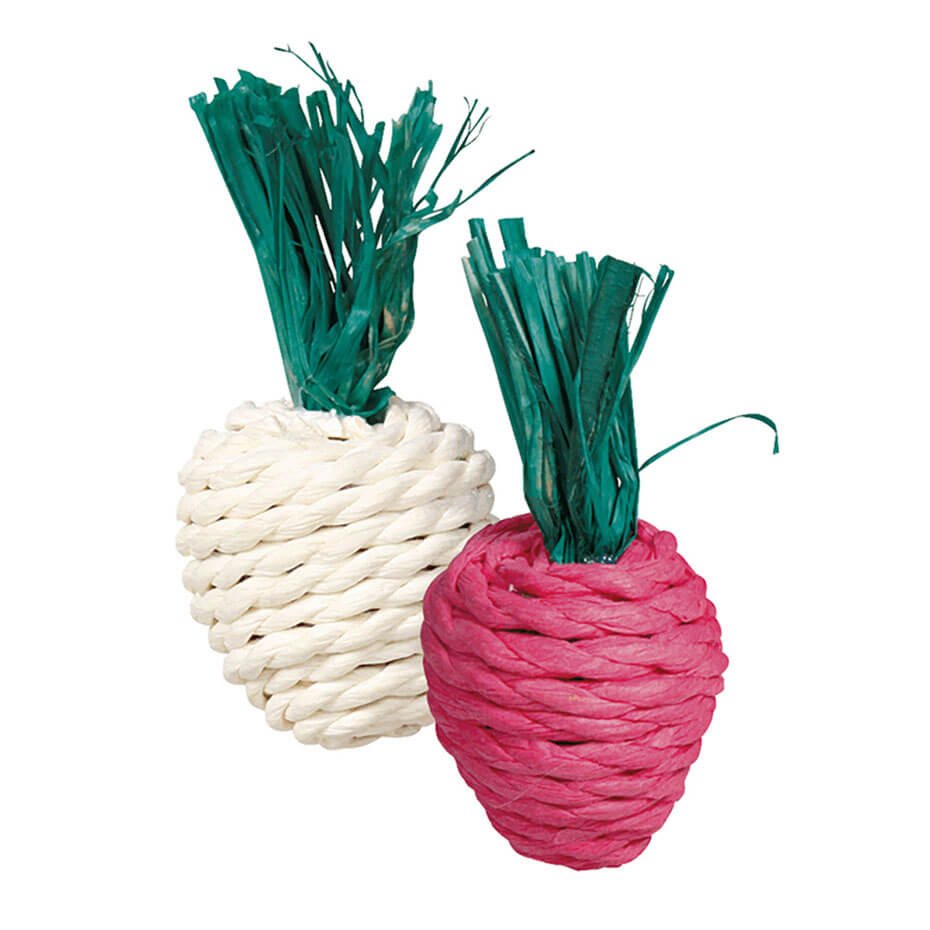 Set de Juguetes de Paja con Rábanos para Roedores