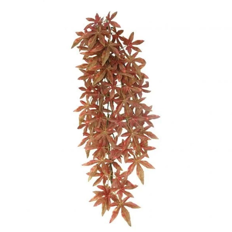 Planta Artificial Abutilon Roja ICA 60 cm Decoración Natural para Terrarios