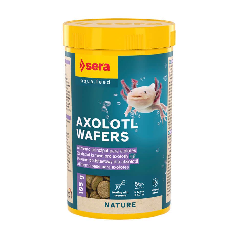 Sera Axolotl Wafers 100ml pienso completo en chips para ajolotes