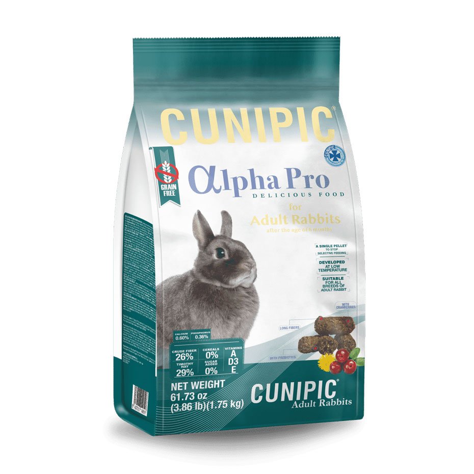 Alimento para Conejo Adulto Alpha Pro 1,7kg Pienso Natural All in One