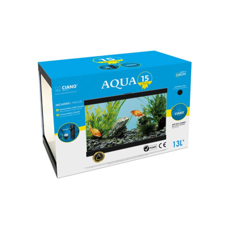 Acuario Aqua 15 Ciano 13L con Filtro CF40 y Sistema de Filtración