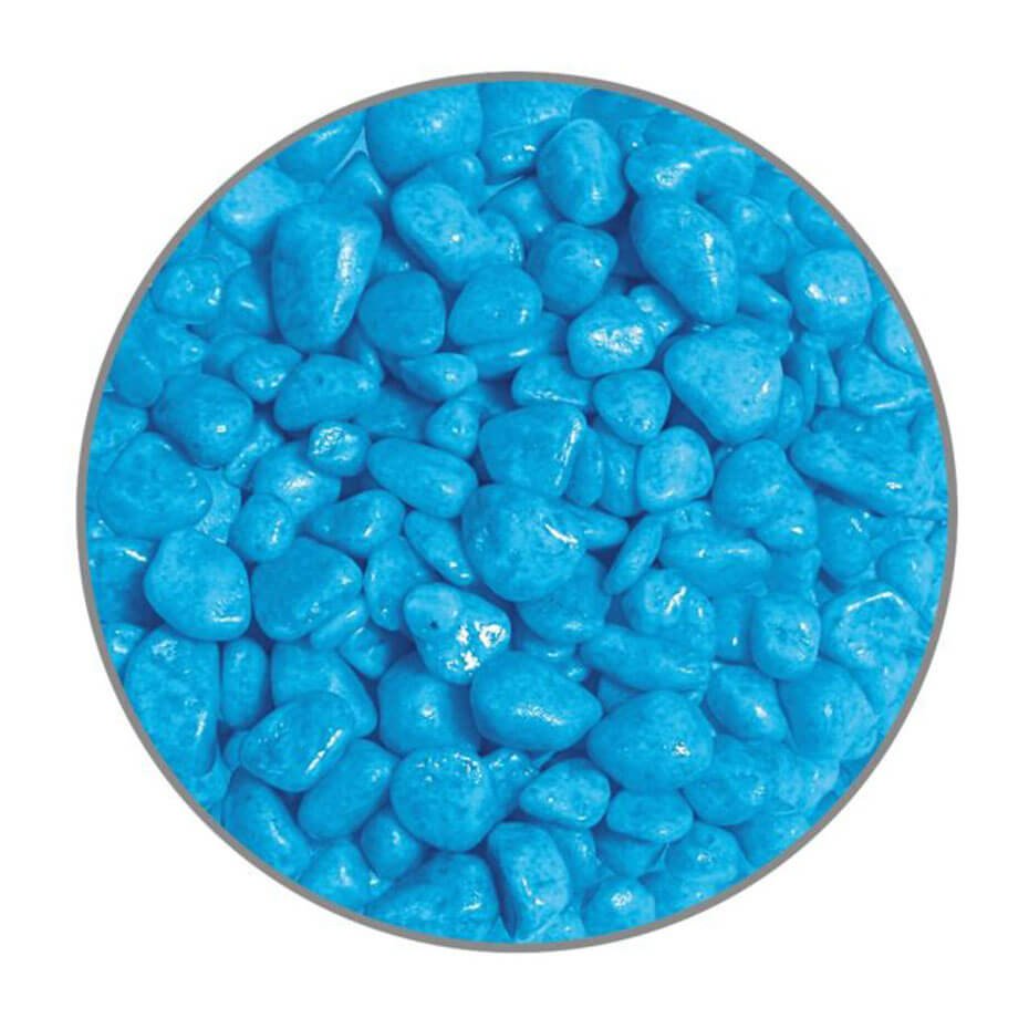 Grava azul PREMIUM NEÓN 7 mm fluorescente para acuarios