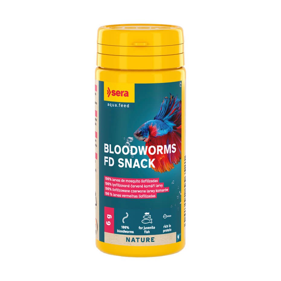 Sera Bloodworms FD Snack 50ml larvas de mosquito liofilizadas para peces ornamentales