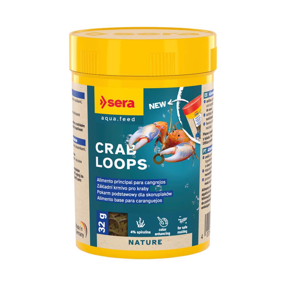 Sera Crab Loops 100ml pienso completo en anillos para cangrejos de acuario