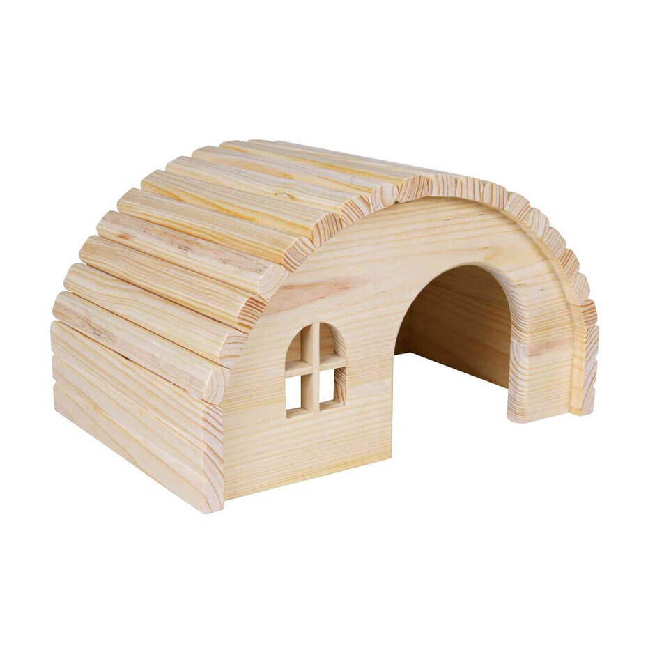 Casita de Madera para Roedores 29x17x20 cm Refugio Natural