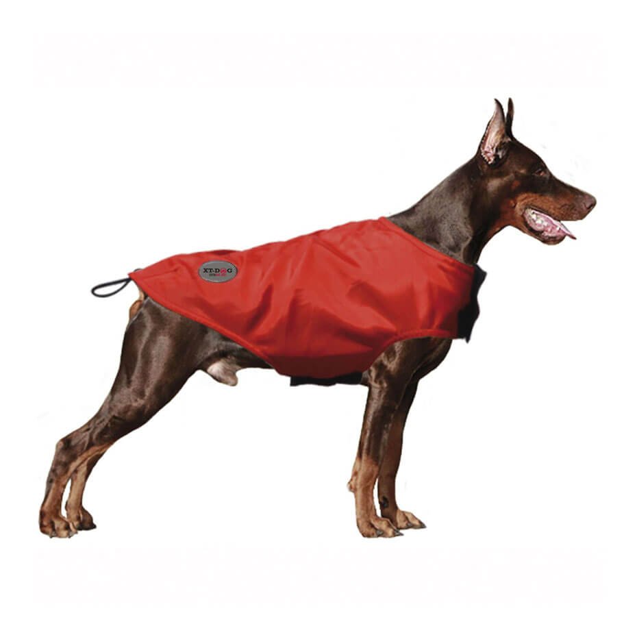 Abrigo impermeable Rain rojo XT-DOG para perros resistente al agua