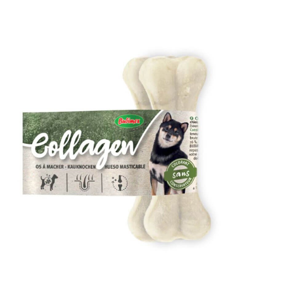 Hueso de colágeno prensado para perros 11 cm