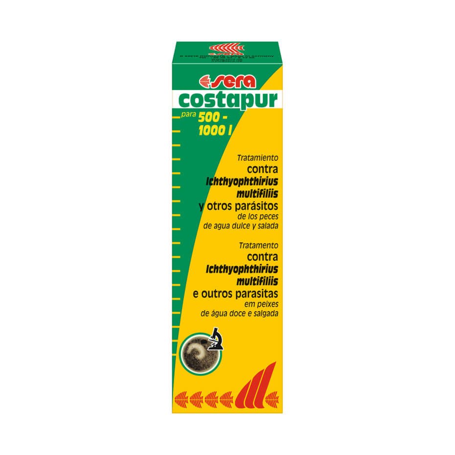 Sera Costapur F 50ml tratamiento contra punto blanco y parásitos en peces