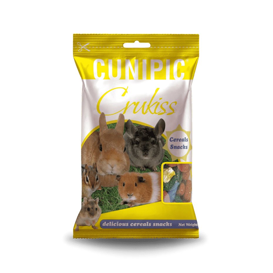 Snacks Crukiss de Cereales 150g – Snack Crujiente con Fibra y Vitaminas para Roedores