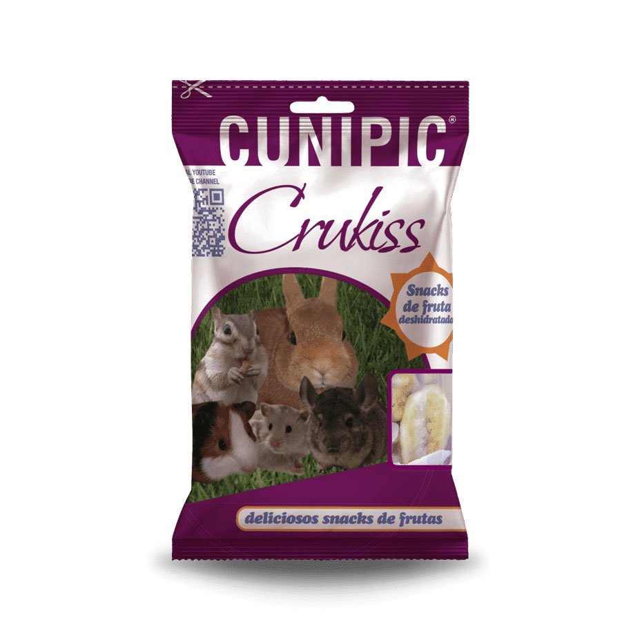 Snacks Crukiss de Frutas Deshidratadas 150g para Roedores y Conejos