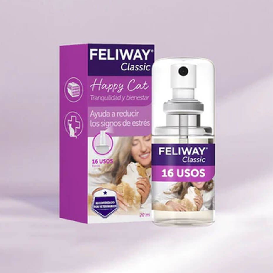 Feliway Classic Spray 60 ml Feromonas Antiestrés Gatos Viajes Hogar