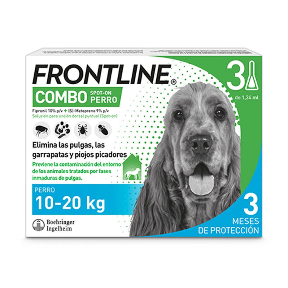Frontline Combo Perros 10-20 kg Pipetas Antiparasitario