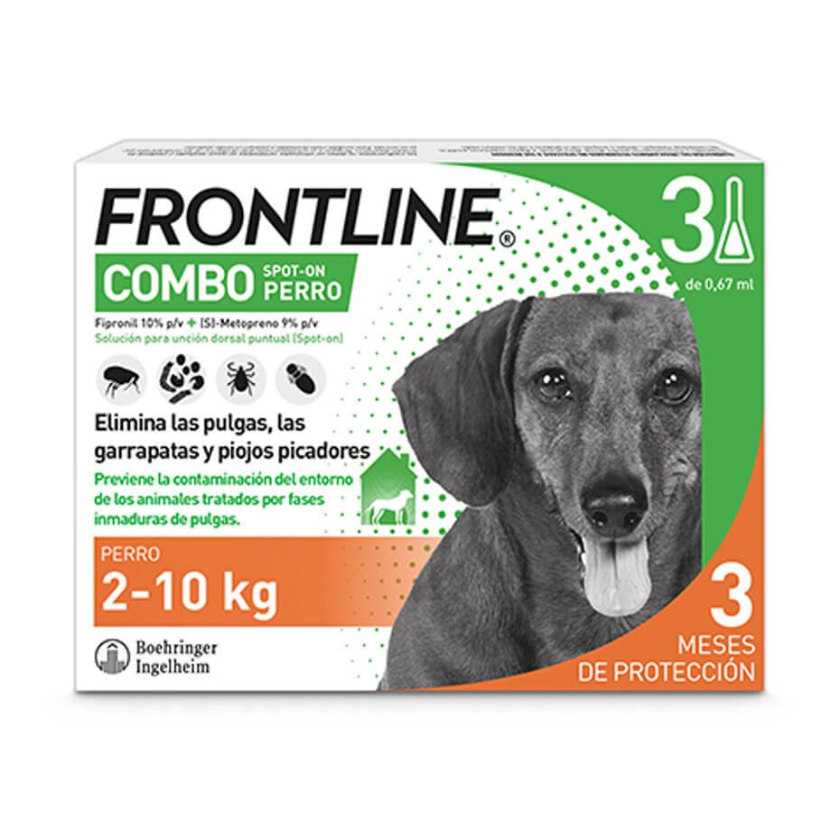 Frontline Combo Perros 2-10 kg Pipetas Antiparasitario Completo