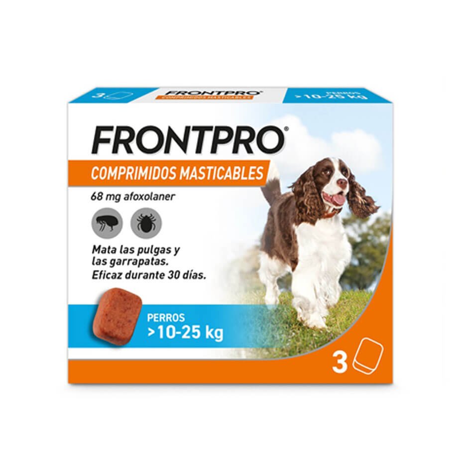 Frontpro 10-25 kg Antiparasitario Oral Perros Protección Completa