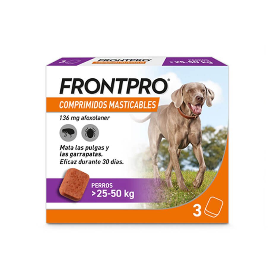Frontpro 25-50 kg Antiparasitario Oral Perros Grandes