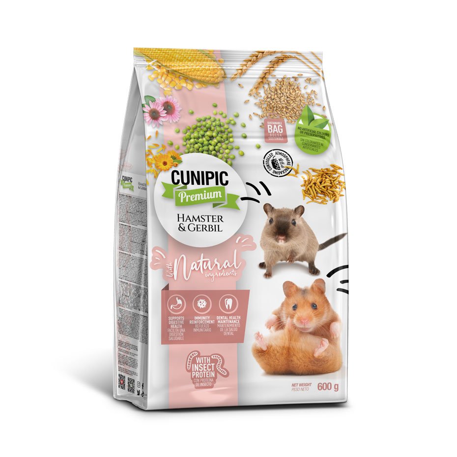 Alimento Premium para Hámster y Gerbo Cunipic – Pienso Natural Completo con Proteína Animal