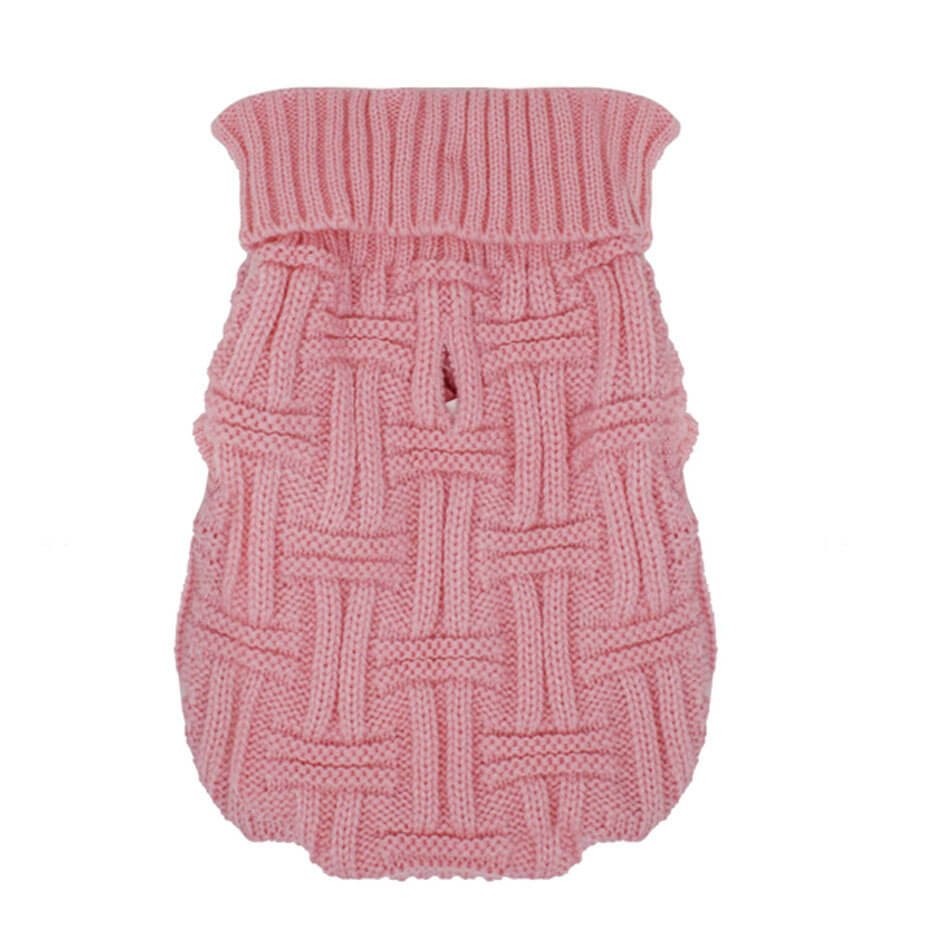 Jersey de punto rosa para perros ALPHA DOG cómodo y cálido