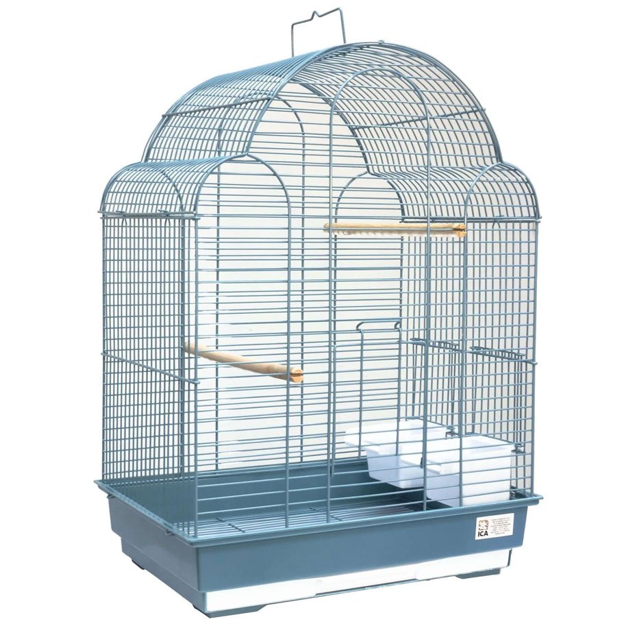 Jaula JUNGLA Azul para Pájaros 57 cm con Bandeja Extraíble