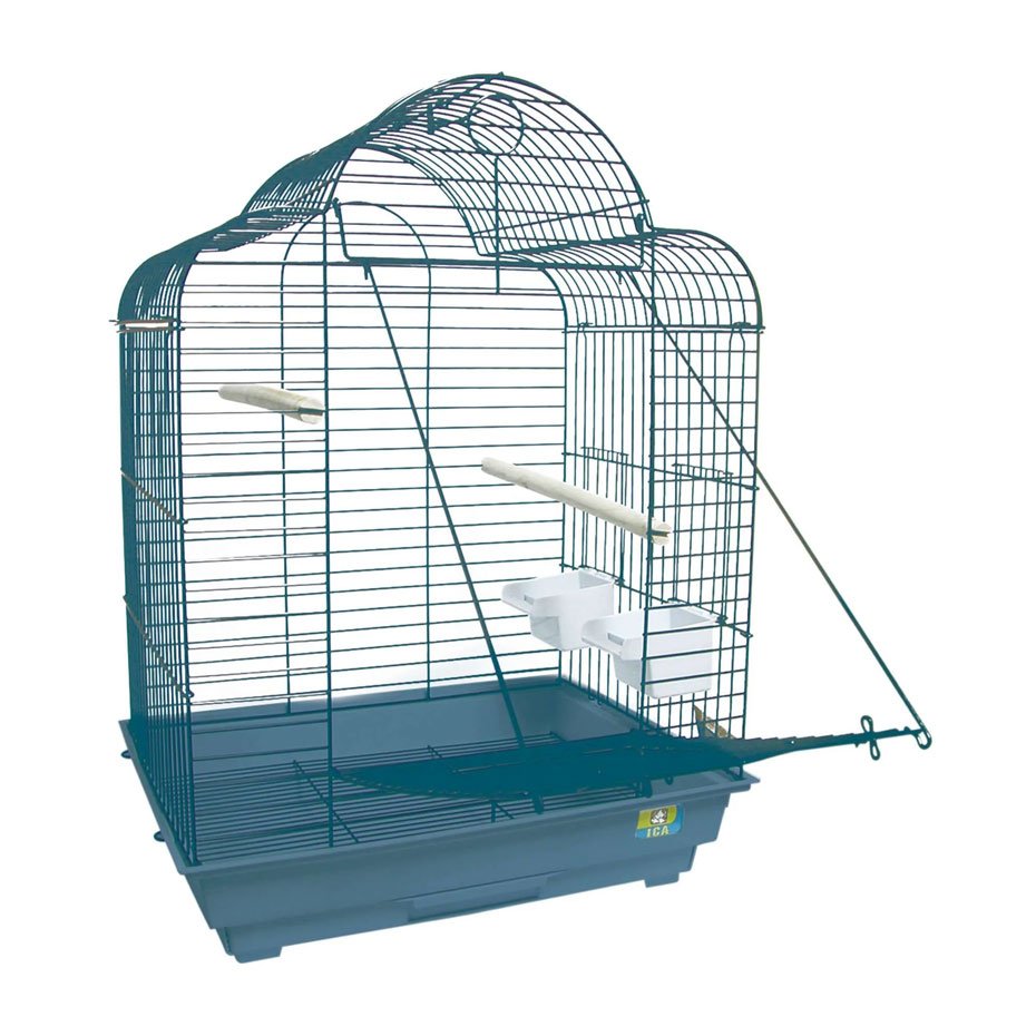 Jaula NINFA3 Azul para Pájaros 71 cm con Puerta Frontal Abatible