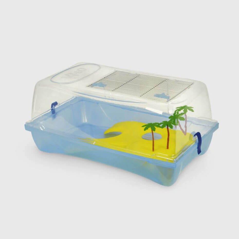 Tortuguera Kleo Box MPS 58x31x31 cm con Isla para Tortugas