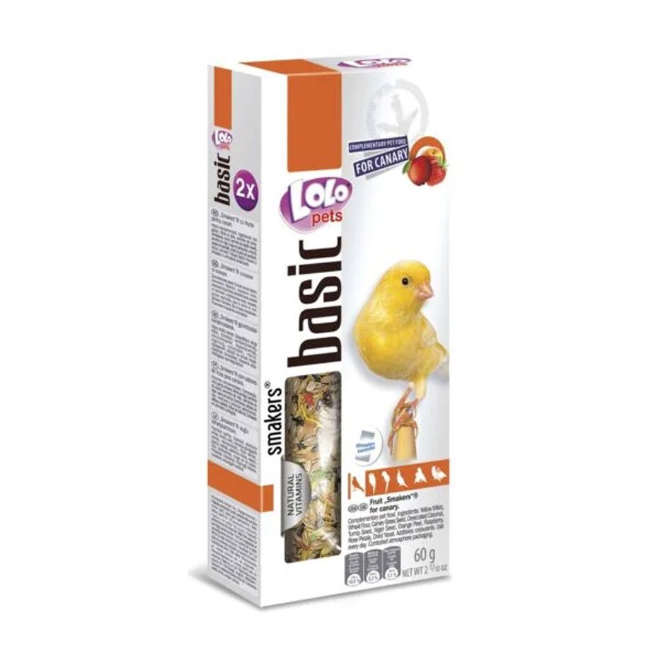 Barritas de Fruta LOLO para Canarios 60g Snack Natural