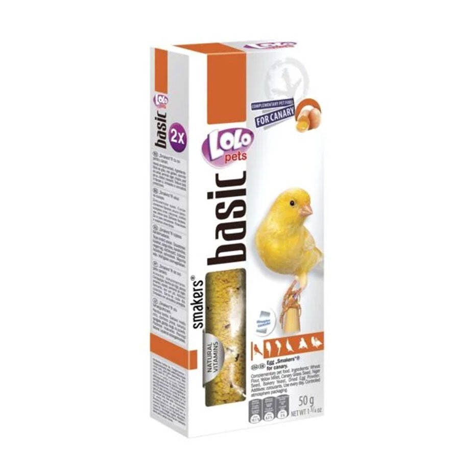 Barritas de Huevo LOLO para Canarios 50g Snack Proteico Natural