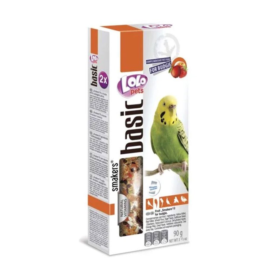 Barritas de Fruta LOLO para Periquitos 90g Snack Natural