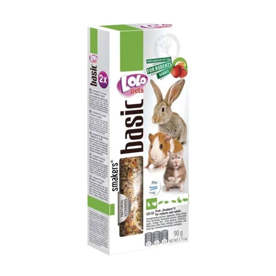 Barritas de Fruta LOLO para Roedores y Conejos 90g Snack Natural