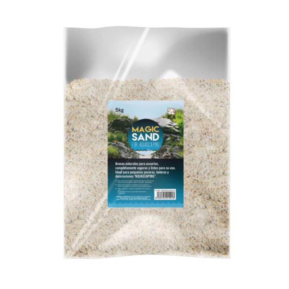 Arena mix MAGIC SAND 2 mm para acuarios y aquascaping