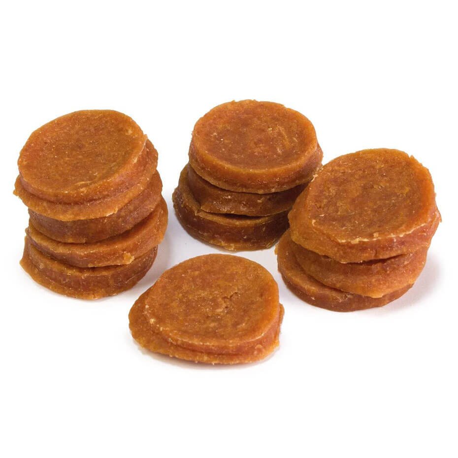 Chips de salmón para perros (10 unidades) – snack natural tipo moneda