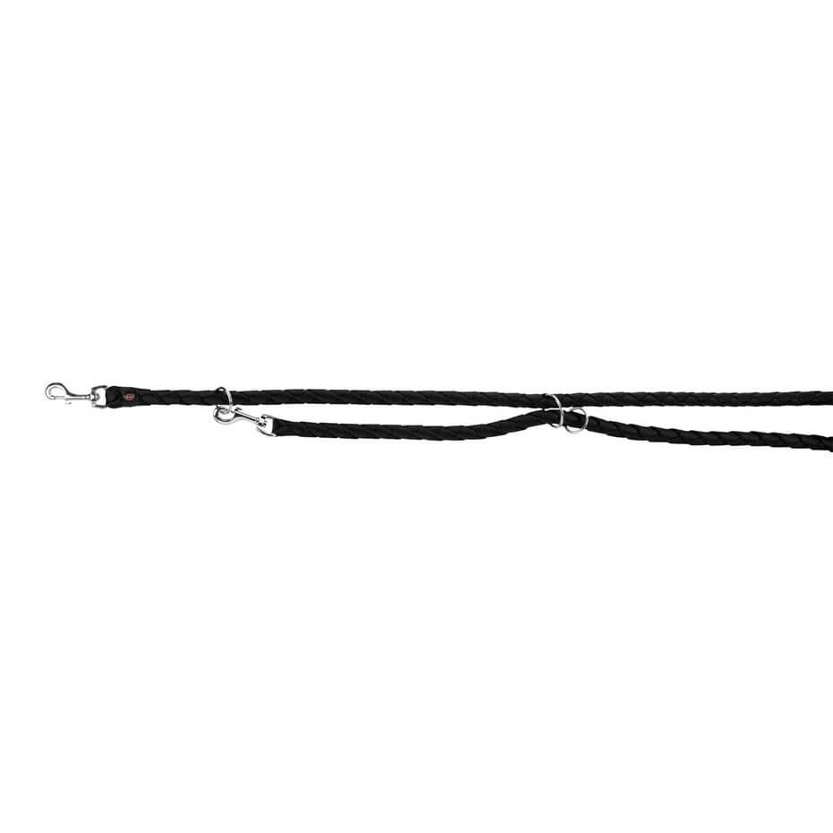 Ramal New Cavo Negro 2m Correa Ajustable de Nylon para Perros