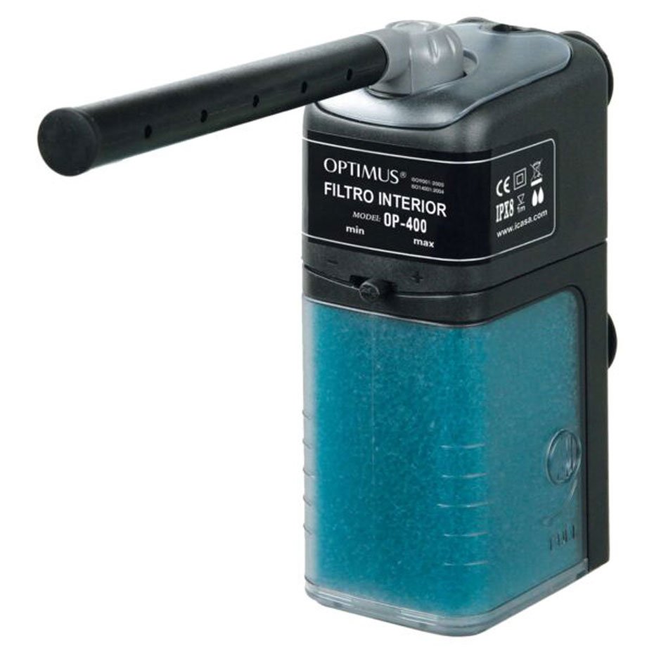 Filtro Interior OPTIMUS 400 L/h para Acuarios de Agua Dulce y Salada