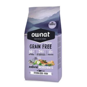 Ownat Grain Free Prime Sterilized Fish Pienso Natural Sin Cereales para Gatos Esterilizados